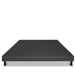 Bellecour Sommier tapissier Capucine 160x200 cm Epaisseur 13 cm Gris anthracite (pieds non inclus)* Sommier