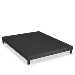 Bellecour Sommier tapissier Capucine 160x200 cm Epaisseur 13 cm Gris anthracite (pieds non inclus)* Sommier