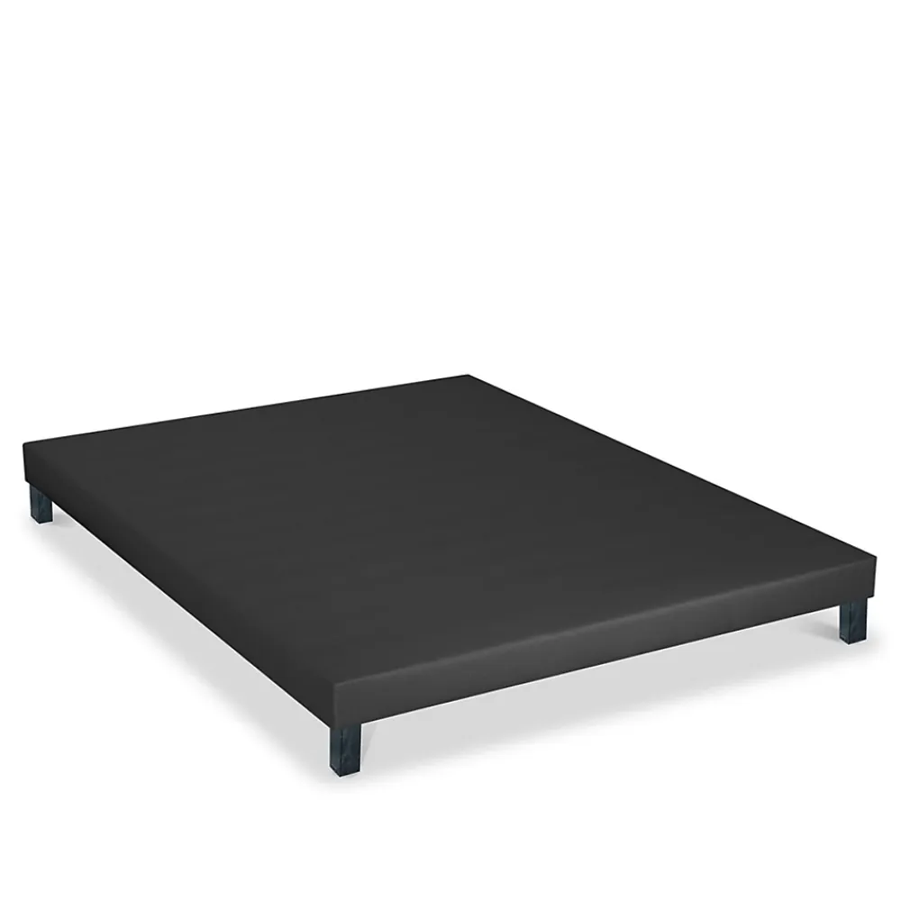 Bellecour Sommier tapissier Capucine 160x200 cm Epaisseur 13 cm Gris anthracite (pieds non inclus)* Sommier