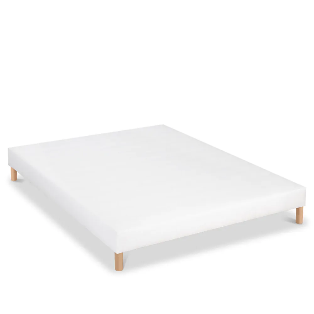 Bellecour Sommier tapissier Constantine 80x200 cm Epaisseur 18 cm Blanc (pieds non inclus)* Sommier