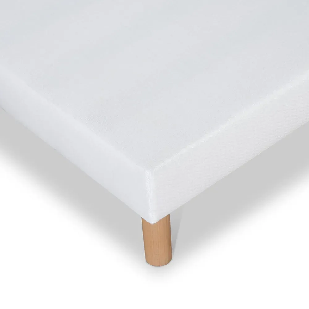 Bellecour Sommier tapissier Constantine 80x200 cm Epaisseur 18 cm Blanc (pieds non inclus)* Sommier