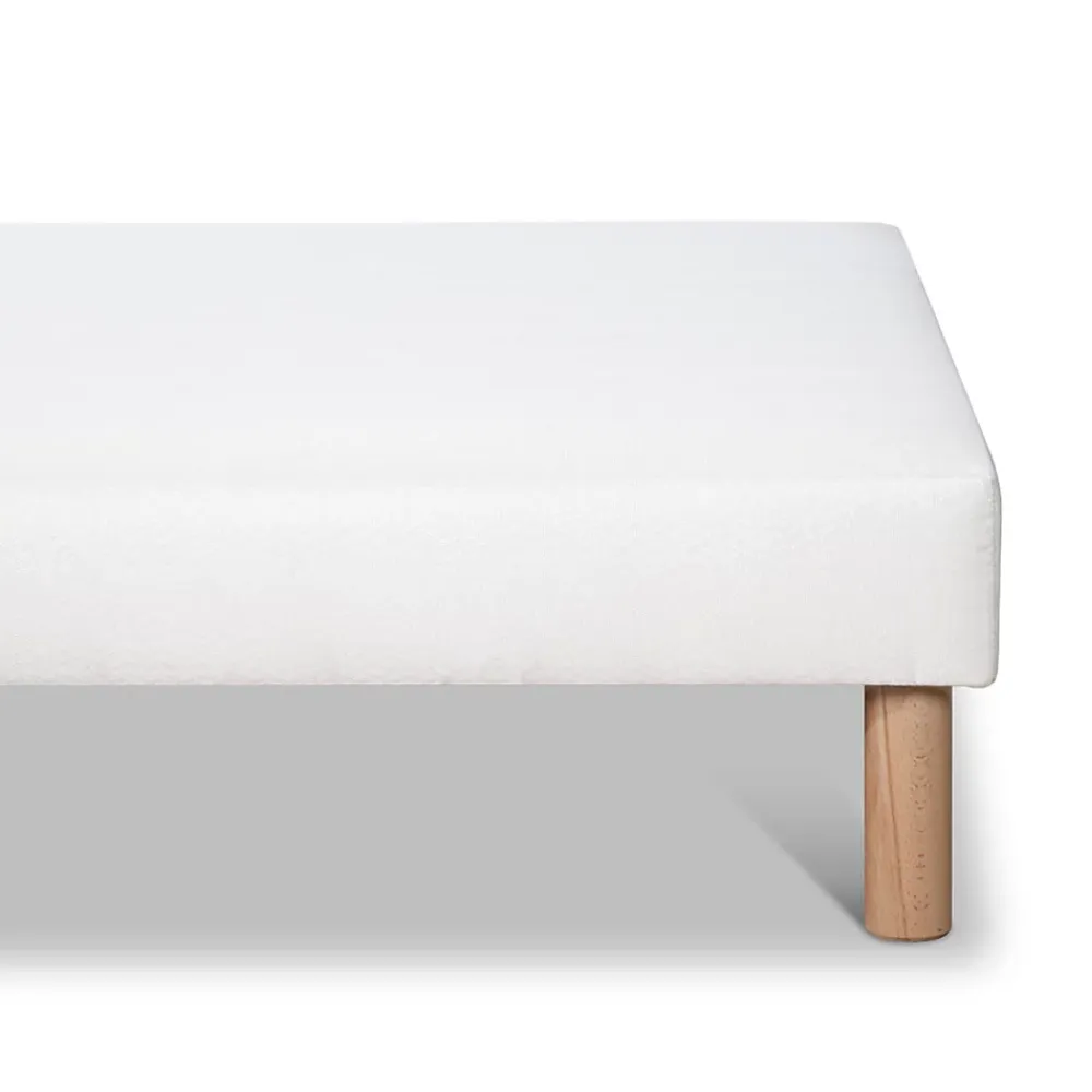 Bellecour Sommier tapissier Constantine 80x200 cm Epaisseur 18 cm Blanc (pieds non inclus)* Sommier