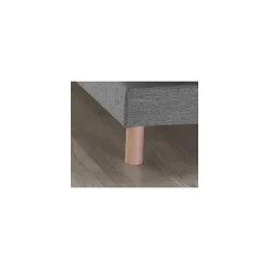 Idliterie Sommier tapissier gris chiné 90x190* Sommier