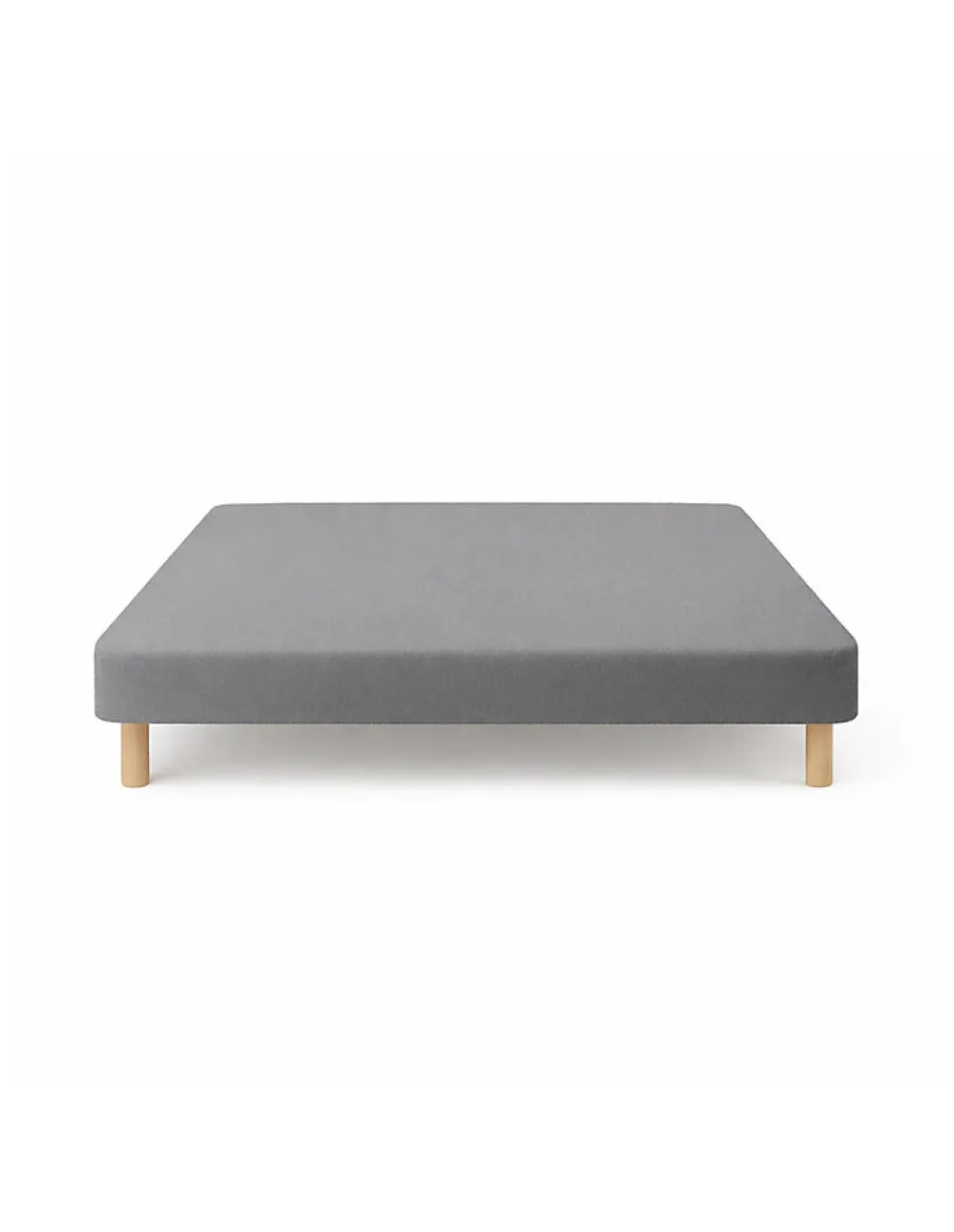 SOMMIER TAPISSIER GRIS 160x200 cm FABRICATION FRANÇAISE ARTISANALE PIEDS OFFERTS HAUTEUR avec PIEDS 27 cm>By Sommiflex. Best