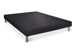Sommier tapissier noir 140x200>Somness Discount