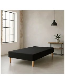 SOMMIER TAPISSIER NOIR 140x200 cm FABRICATION FRANÇAISE ARTISANALE PIEDS OFFERTS HAUTEUR avec PIEDS 27 cm>By Sommiflex. New