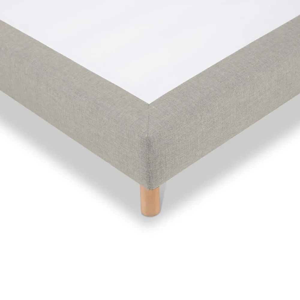 Bellecour Sommier tapissier Sisal 90x190 cm Epaisseur 18 cm Beige (pieds non inclus)* Sommier