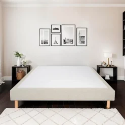 Bellecour Sommier tapissier Sisal 90x190 cm Epaisseur 18 cm Beige (pieds non inclus)* Sommier