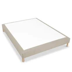 Sommier tapissier Sisal 160x200 cm Epaisseur 18 cm Beige (pieds inclus)>Bellecour Discount