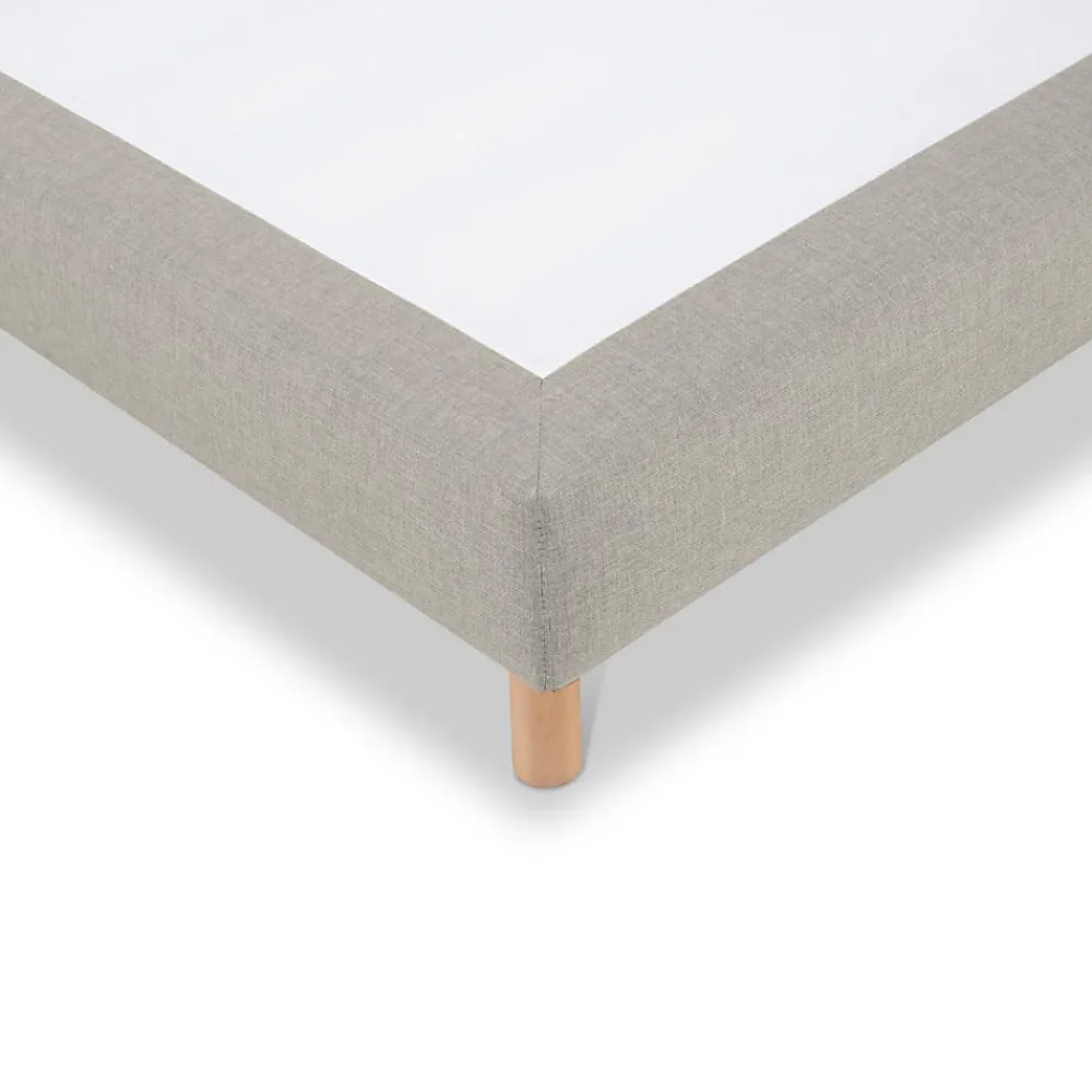 Sommier tapissier Sisal 160x200 cm Epaisseur 18 cm Beige (pieds inclus)>Bellecour Discount