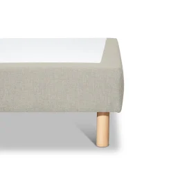 Sommier tapissier Sisal 160x200 cm Epaisseur 18 cm Beige (pieds inclus)><noscript><img width=