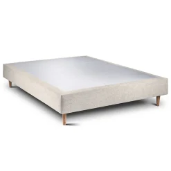 Sommier Tapissier Tissu Beige clair 160x200 H35cm>Sommeil De Plomb New