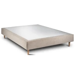 Sommier Tapissier Tissu Beige brun 140x190 H35cm>Sommeil De Plomb