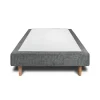 Sommier Tapissier Tissu Gris anthracite 90x200 H29cm>Sommeil De Plomb Discount