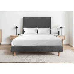 Sommier Tapissier Tissu Gris anthracite 150x200 H29cm>Sommeil De Plomb Sale