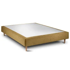 Sommier Tapissier Tissu Jaune 140x190 H35cm>Sommeil De Plomb Online