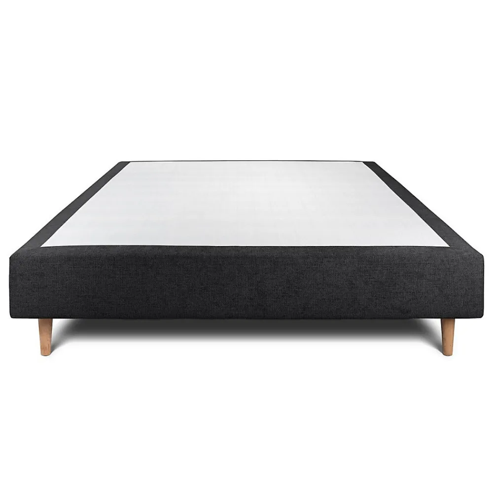 Sommier Tapissier Tissu Noir 150x200 H35cm>Sommeil De Plomb Hot