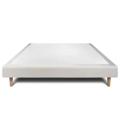 Sommeil De Plomb Sommier Tapissier Velours Gris clair 140x190 H29cm* Sommier