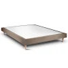 Sommier Tapissier Velours Taupe 135x190 H29cm>Sommeil De Plomb New