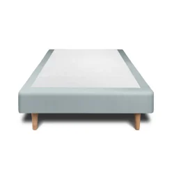 Sommier Tapissier Velours Gris bleuté 90x200 H29cm>Sommeil De Plomb Hot