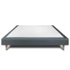 Sommeil De Plomb Sommier Tapissier Velours Gris anthracite 140x190 H29cm* Sommier