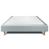Sommeil De Plomb Sommier Tapissier Velours Gris bleuté 160x200 H35cm* Sommier