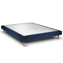Sommier Tapissier Velours Bleu 150x200 H29cm>Sommeil De Plomb Outlet