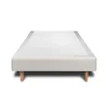 Sommier Tapissier Velours Gris clair 100x200 H35cm>Sommeil De Plomb Outlet
