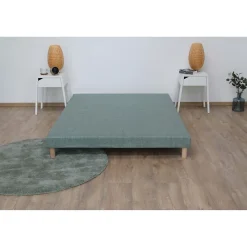 Idliterie Sommier tapissier vert celadon 160x200* Sommier