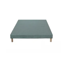 Sommier tapissier vert celadon 140x190><noscript><img width=