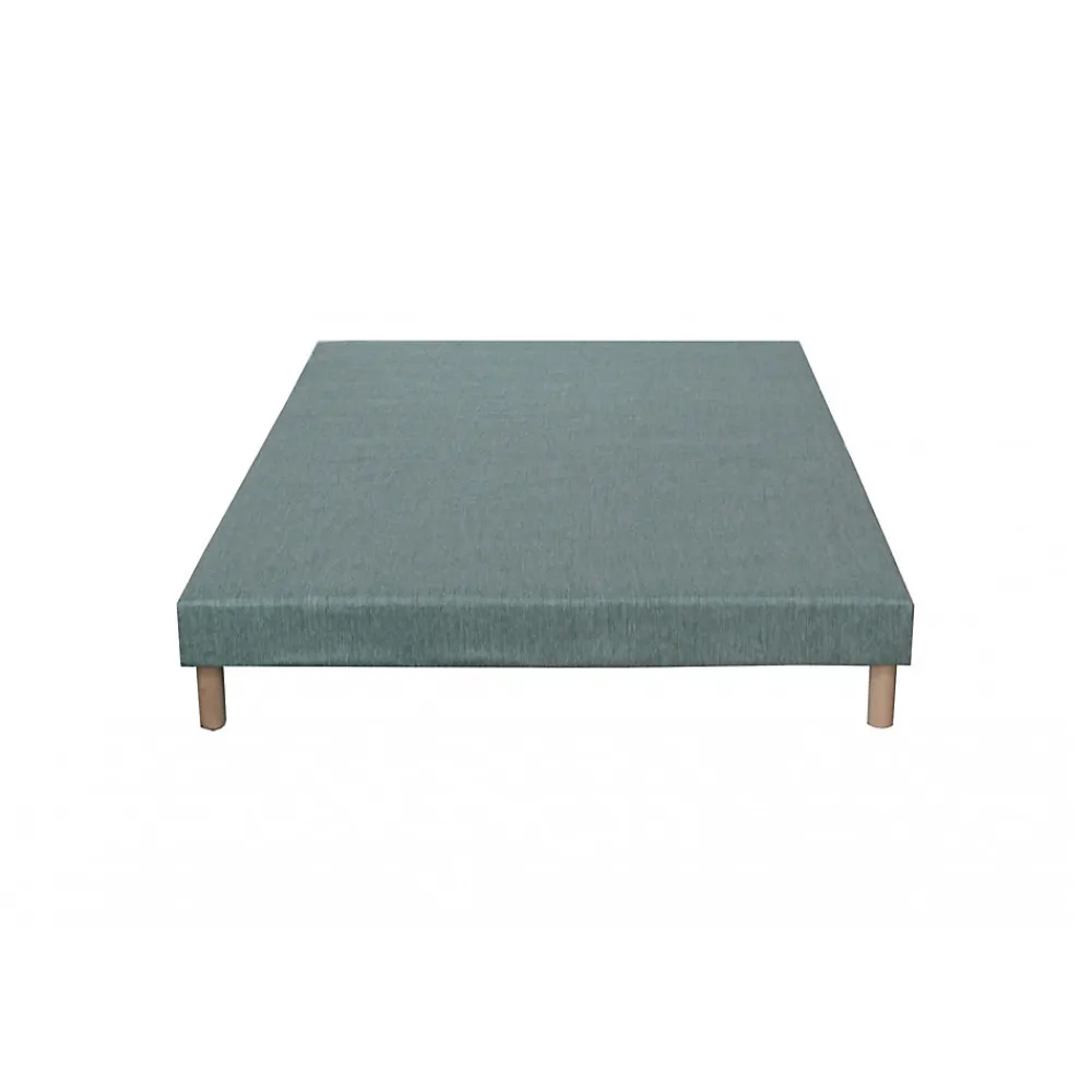 Sommier tapissier vert celadon 140x190>Idliterie Online