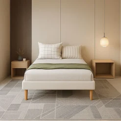 King Of Dreams Sommier Tapissier 90x200 cm - 18 cm - Compatible avec Tous Matelas - Confort Optimal - Montage Rapide et Facile - 13 Lattes - SOMM* Sommier