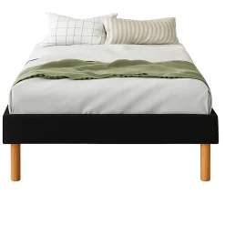 King Of Dreams Sommier Tapissier 70x190 cm - 20 cm - 13 Lattes - Montage Rapide et Facile - Design Moderne et Esthétique - SOMMIER ADRIEN NOIR* Sommier