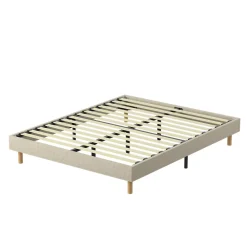 Teeno Sommier tapissier 140x190 cm 2x14 lattes, 9 pieds Hauteur du cadre 29 cm* Sommier