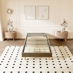 Teeno Sommier Tapissier 90x190cm , 14 lattes* Sommier