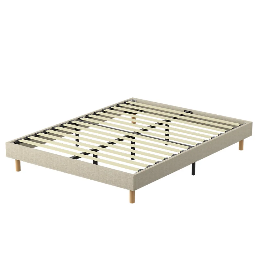 Sommier tapissier 140x200cm, 14 lattes, 9 pieds Hauteur du cadre 29 cm>Teeno Clearance