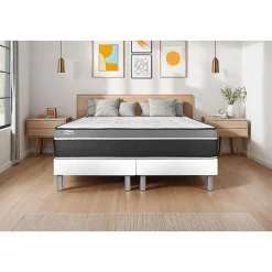 Vitalit Sommier VITAL'SOM Blanc 2 x 100 x 200 cm* Sommier