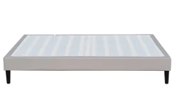 Nuits D'Or Sommier 90x190 - 20 cm - Déhoussable - 13 Lattes - Montage Rapide et Facile - Housse Lavable - Confort Optimal - Opale Gris* Sommier