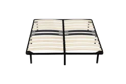 Sommier 120x200 - cadre a lattes renforce - 9 pieds en metal - hauteur 29 cm - montage facile - confort optimal - usage quotidien><noscript><img width=