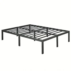 Sommier 140x190, Cadre de Lit 140x190 cm, Hauteur 36 cm pour Rangement, Plateforme en Métal, Lit 140 x 190 avec Sommier>Teeno Outlet