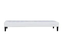 King Of Dreams Sommier 90x190 cm - déhoussable - pieds 20 cm - 13 lattes - soutien ferme - confort - usage quotidien - blanc* Sommier