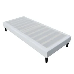 Sommier 80x190 cm - Déhoussable - Housse lavable - Avec pieds 20 cm - 13 lattes - Confort optimal -><noscript><img width=