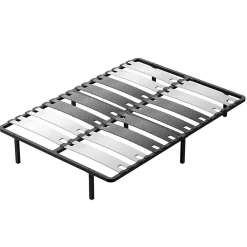 Sommier 140x200 cm, 7 Pieds Durable, Lit avec Sommier à Lattes pour Adulte><noscript><img width=