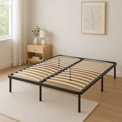 King Of Dreams Sommier 140x200 cm - solide - cadre a lattes - montage rapide - confort optimal - usage quotidien* Sommier