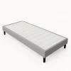 Sommier 80x200 cm - tapissier - déhoussable - housse lavable - pieds 20 cm - 13 lattes - confort optimal - usage quotidien ->Nuits D'Or Online