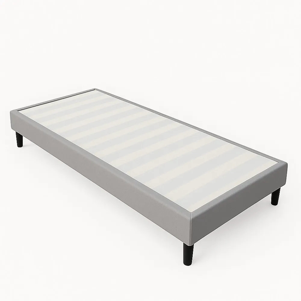 Sommier 80x200 cm - tapissier - déhoussable - housse lavable - pieds 20 cm - 13 lattes - confort optimal - usage quotidien ->Nuits D'Or Online