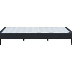 Sommier 140x200 cm dehoussable noir - pieds 20 cm - 2x13 lattes - soutien ferme - confort optimal - usage quotidien -><noscript><img width=