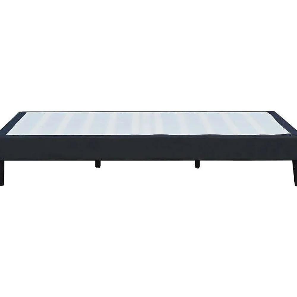 Sommier 140x200 cm dehoussable noir - pieds 20 cm - 2x13 lattes - soutien ferme - confort optimal - usage quotidien ->King Of Dreams Online
