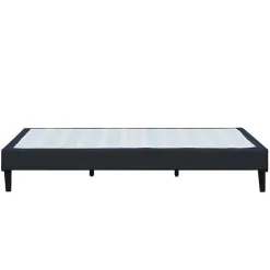 King Of Dreams Sommier 140x190 cm dehoussable noir - pieds 20 cm - 13 lattes - soutien ferme - confort - ideal pour - facile entretien* Sommier