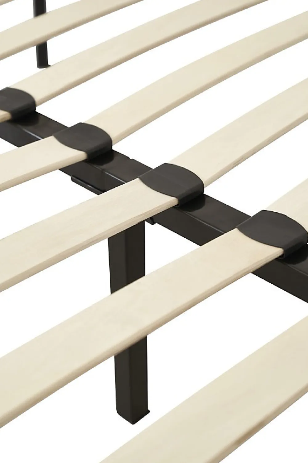 Sommier 80x200 cm Jacky - Solide et Confortable x 29 cm - Cadre à Lattes + 6 Pieds en Métal - Épaisseur Métal 1,2 mm - 14 Lattes e>King Of Dreams Discount